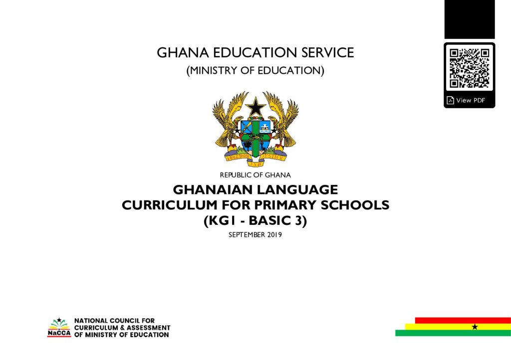 thumbnail of GHANAIAN LANGUAGE B1 – B3