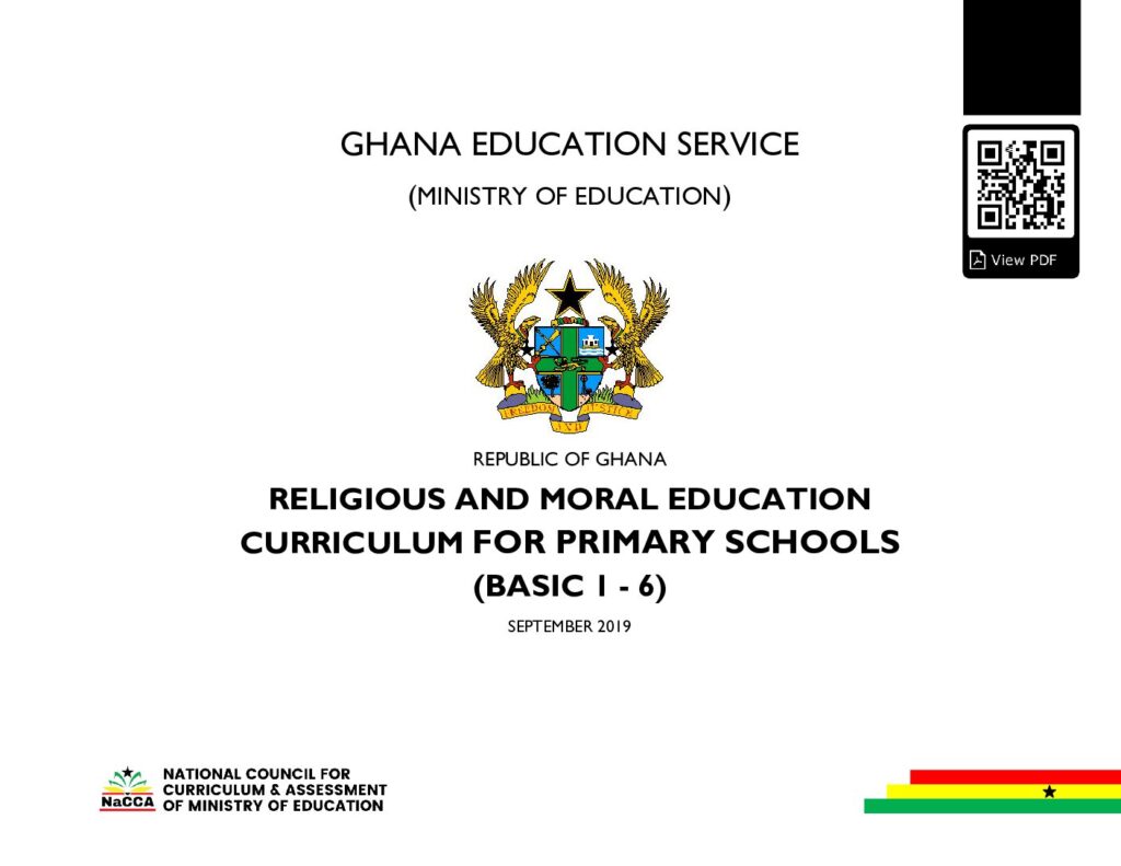 thumbnail of RELIGIOUS AND MORAL EDUCATION B1 – B6