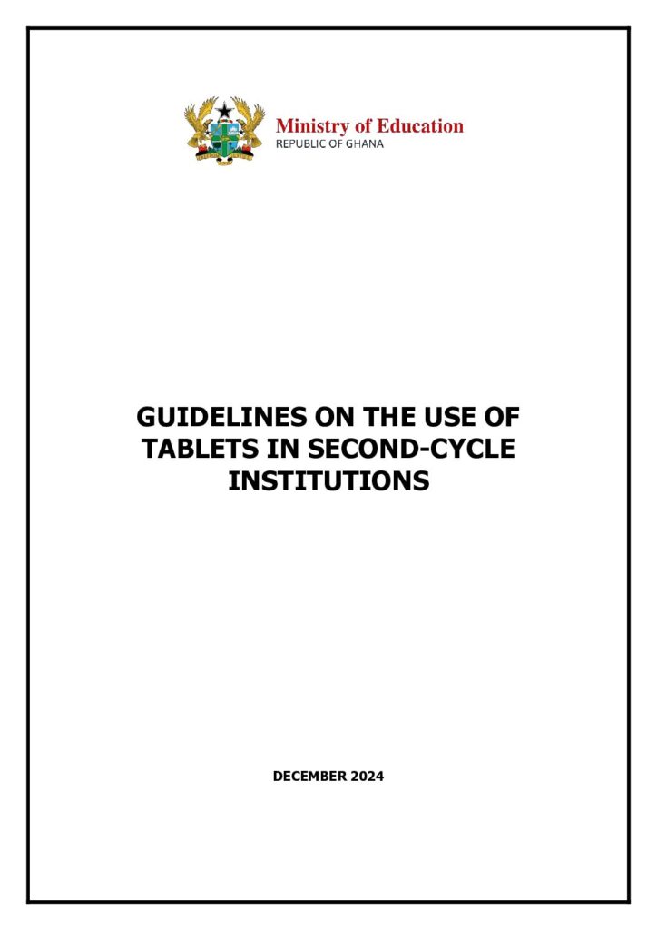 thumbnail of Guidelines on the Use of Tablets in Second-Cycle Institutions